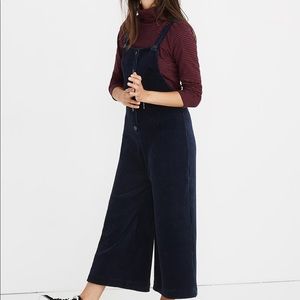 XL- Madewell Velour Corduroy Overalls